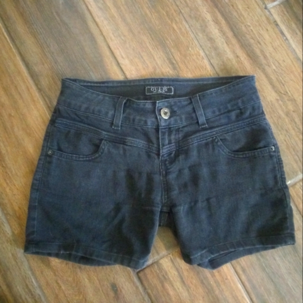 Guess Las Vegas black denim shorts